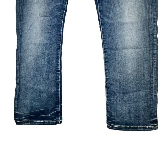 BKE Jeans Sabrina Women's Size 28 Cropped Straight Leg Medium Wash Low Rise - Picture 7 of 8